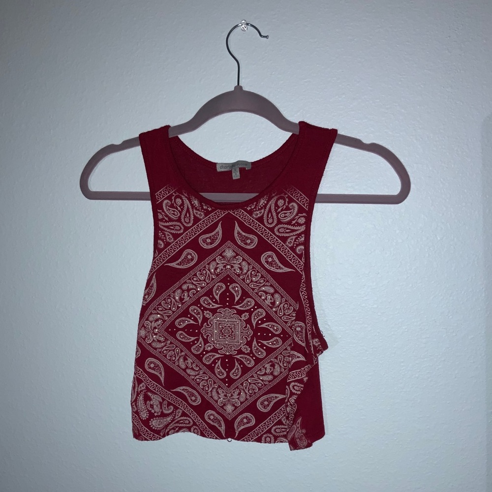 Charlotte Russe bedazzled crop top